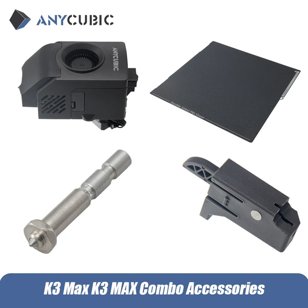 ANYCUBIC Kobra 3 Max Kobra 3 Max Combo Accessories Printhead 8color Filament Hub PEI Spring Steel Filament Cutter 0.4mm Hotend
