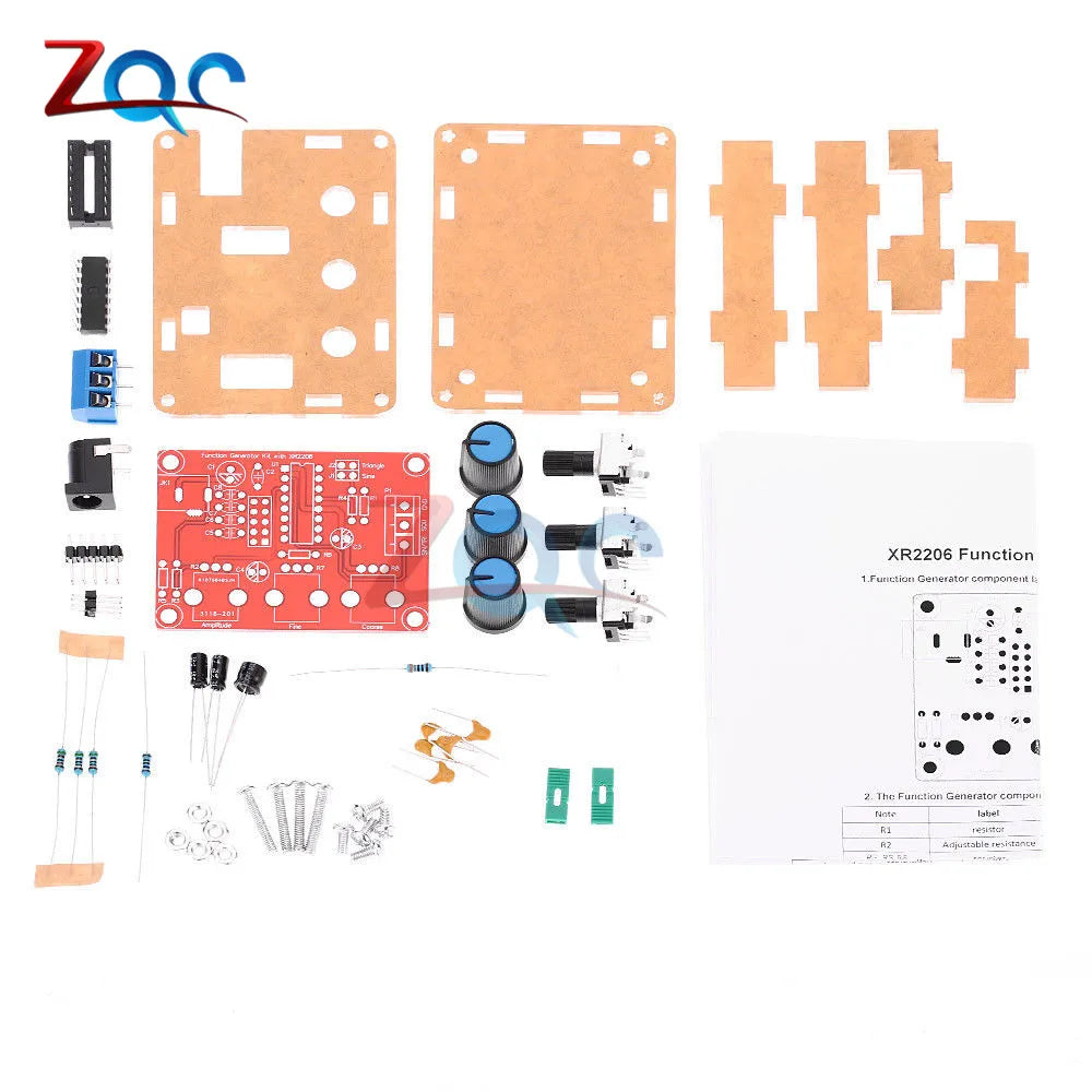 1Hz -1MHz XR2206 Function Signal Generator DIY Kit Sine/Triangle/Square Output Signal detail image 3