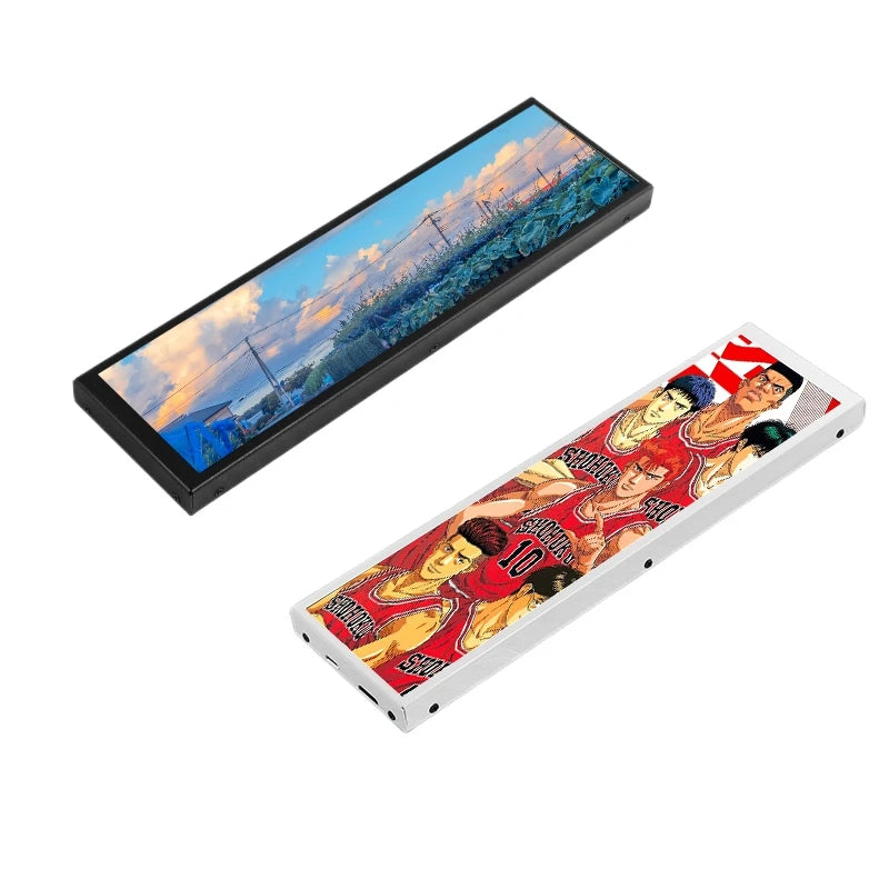 New 8.8 Inch USB Type-C Secondary Screen Long Strip LCD Display CPU GPU RAM Computer Monitor detail image 4