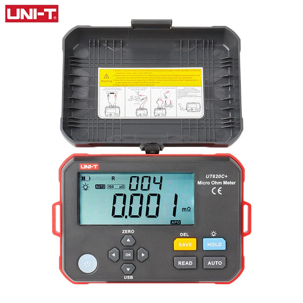 UNI-T Micro Ohm Meter UT620C+ 0.001m 300.0K Digital DC Low Resistance Tester Insulation Test detail image 3