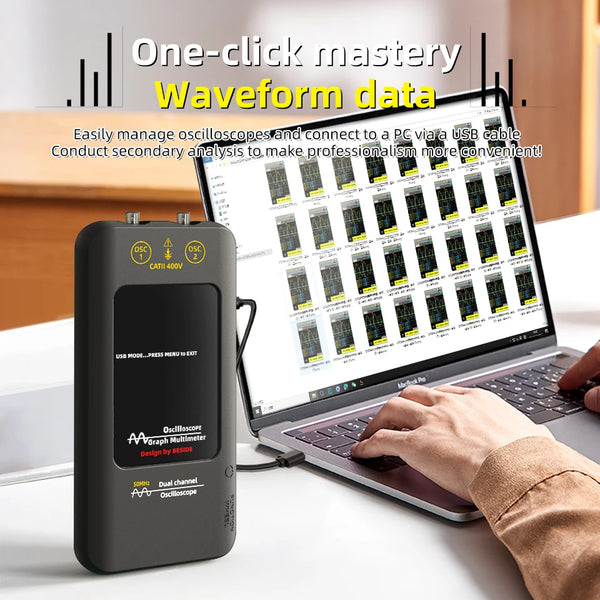 BSIDE New Touch Screen Digital Oscilloscope+Signal Generator Dual Channel 50MHz Automatic detail image 6