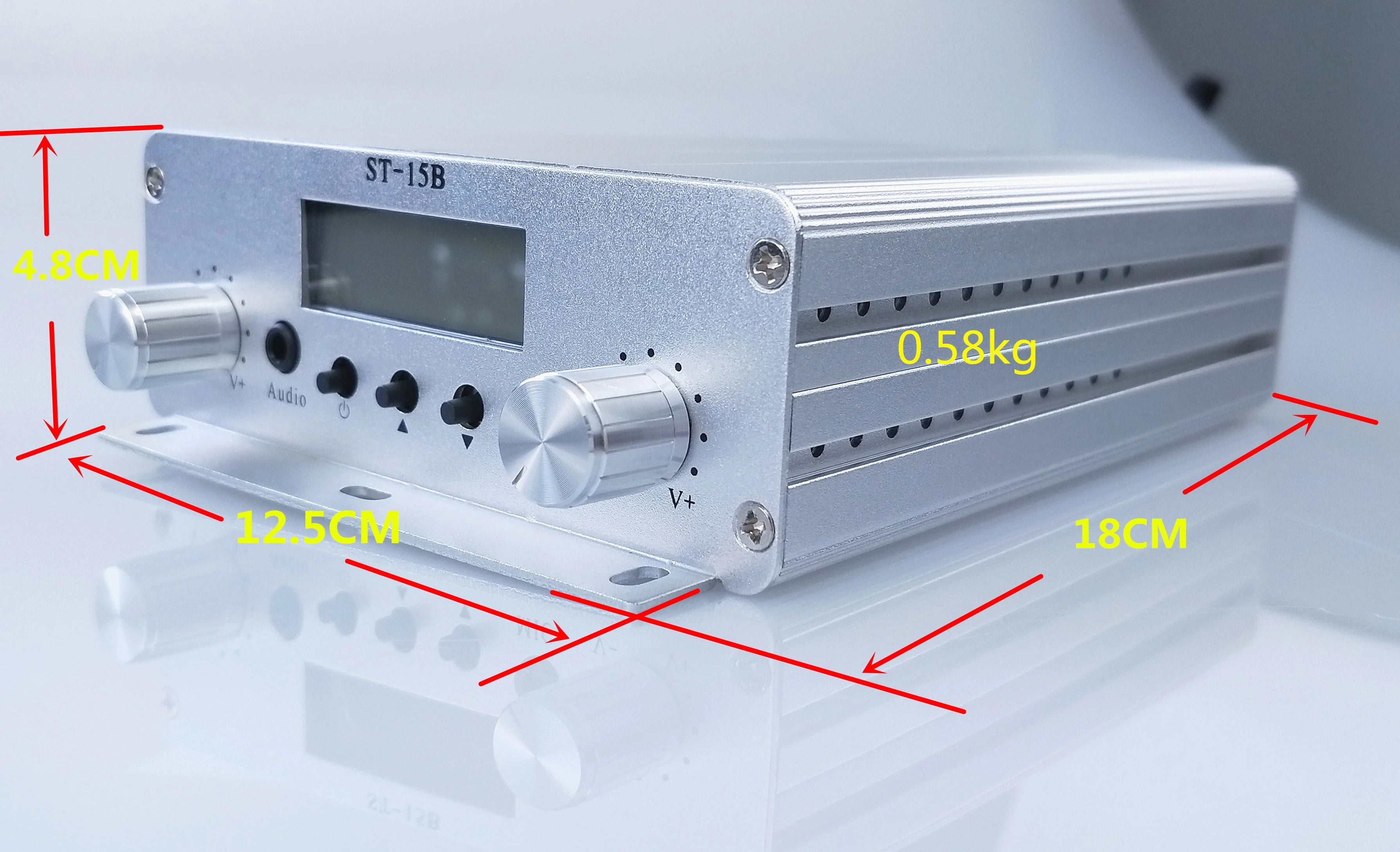 15W ST-15B V3 Stereo FM Transmission Transmitters 76-108/113MHz Small wireless audio detail image 4