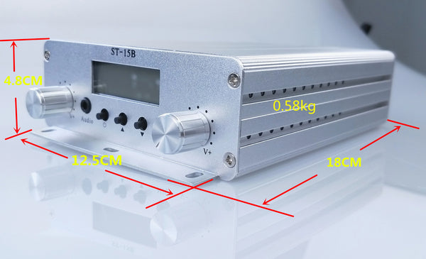 15W ST-15B V3 Stereo FM Transmission Transmitters 76-108/113MHz Small wireless audio detail image 4
