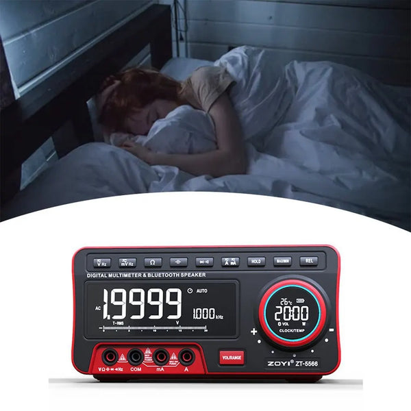ZOYI ZT-5566 Profesional Digital Bench Multimeter 19999 Counts Transistor Tester Auto Range detail image 5