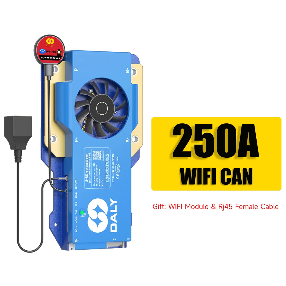 Daly BMS WiFi Active BMS 250 amperios for Lifepo4 4S 8S 24S 100A 150A 200A 500A Active detail image 23