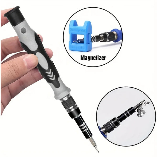 115 in 1 Precision Screwdriver Set, Electronics Repair Tool Kit for PC, Laptop, Cellphone, Watch, PS4, Vive VR, Toy, Eyeglass