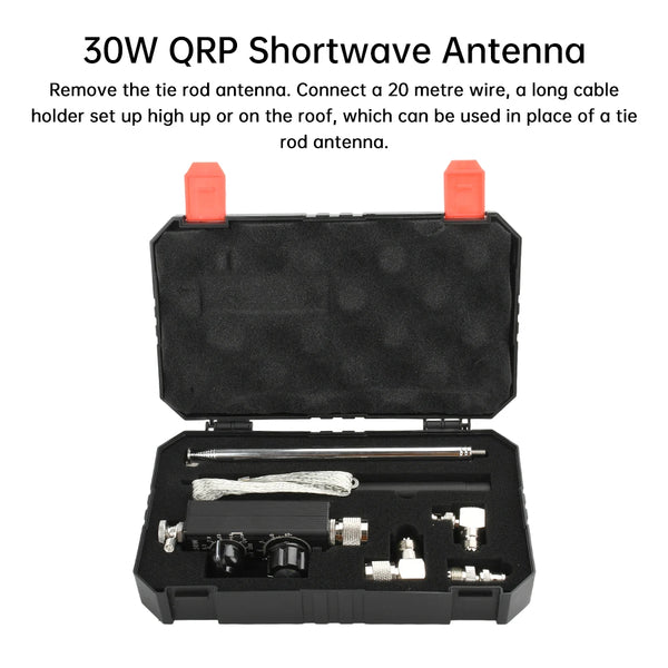 Mini ANT 30W QRP Shortwave Antenna 1.8MHz-30MHz VHF UHF Full Band DIY Tuned Antenna Kit for Transmitter Receiver