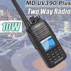 TYT MD-UV390 Plus DMR Digital Walkie Talkie 5W/10W GPS AES256 Encryption Optional IP67 Waterproof VHF UHF 3000 LCD MDUV390 Radio