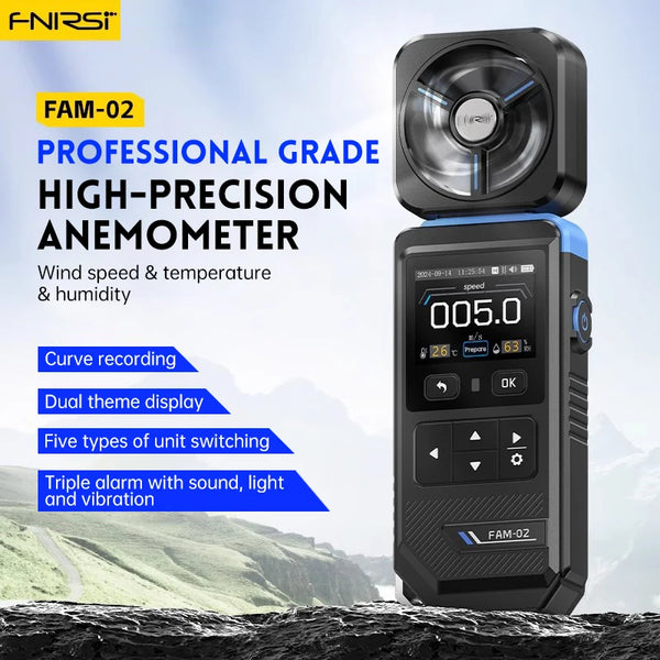 FNIRSI FAM-02 3 in 1 High Accuracy Anemometer Thermometer Professional Anemometer product image