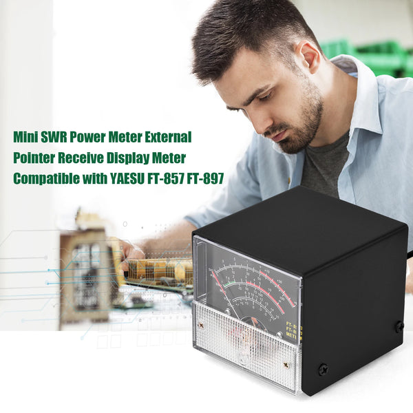 Mini SWR Power Meter External Meter Pointer Wattmeter Receive Display Meter Compatible with detail image 6