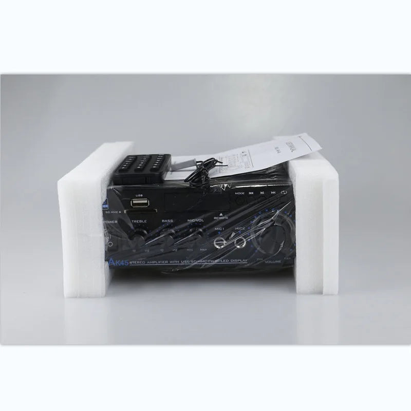 AK45 HiFi Digital Bluetooth Audio Amplifier MP3 Channel 2.0 Sound Power AMP stereo Home detail image 5