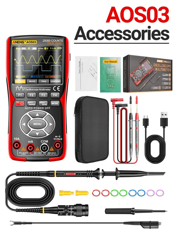 ANENG AOS03 Digital Multimeter 280MS Rate PC Waveform 50MHz Bandwidth Data Storage Dual detail image 7