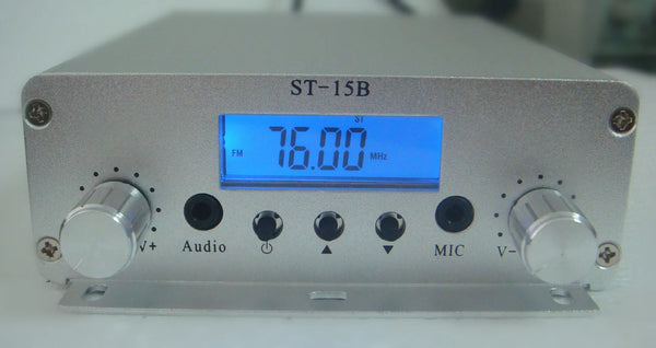 15W ST-15B V3 Stereo FM Transmission Transmitters 76-108/113MHz Small wireless audio transmitter only hos product image