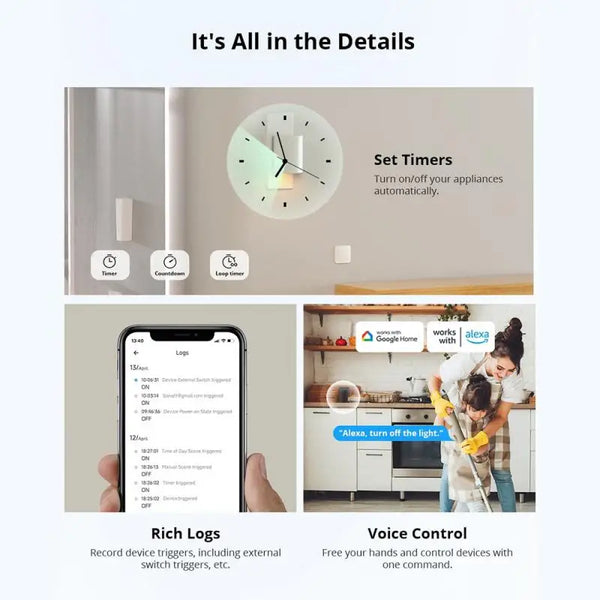 Sonoff Mini R4 Matter WiFi Smart Home Light Switch Sonoff Mini R4 Extreme Matter Relay Work detail image 6