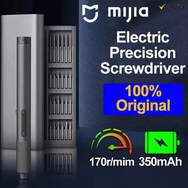 NEW MIJIA Electric Precision Screwdriver Magnetic Kit with 24 PCS Screw Heads Power Tools Sets for Smart Home PC Phone Repair