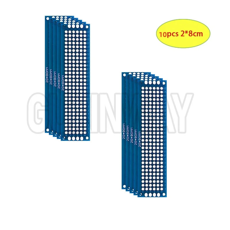 5-10PCS Prototype BoardsBlue Circuit Perfboard PCB 3x7cm 4x6cm 5x7cm 7x9cm Double Sided Circuit Boards DIY Electronic Kit