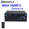 AK45 HiFi Digital Bluetooth Audio Amplifier MP3 Channel 2.0 Sound Power AMP stereo Home Automotive Car fo product image