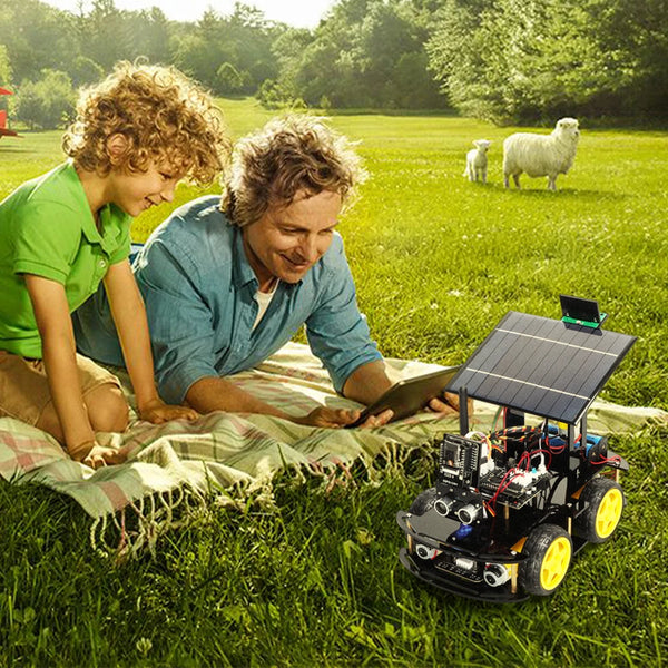 Programmable Robot Car Kit for Arduino Profesional ESP32 Cam Solar Tracking and Charging Set detail image 6