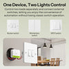 SONOFF MINI DUO 2-Gang Zigbee Smart Switch MINI-ZB2GS Small & Safe Dual-Load Control Supports External Switch Require zigbee hub