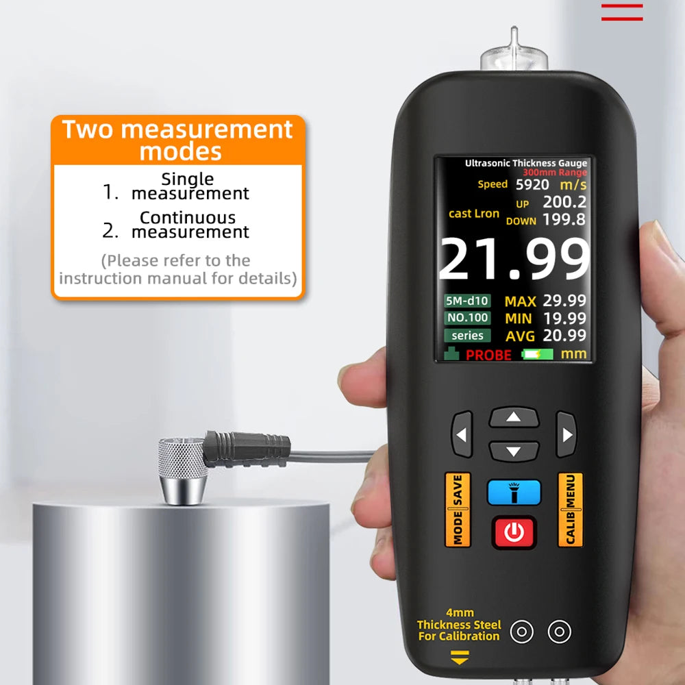BSIDE Digital Ultrasonic Thickness Gauge High Precision Metallic ceramics composites Tester detail image 5