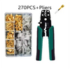 Multi-function Mini Electric Terminal Crimping Pliers With Wire Stripping Cutting Hand Crimping Tool Multiple Connector Kits