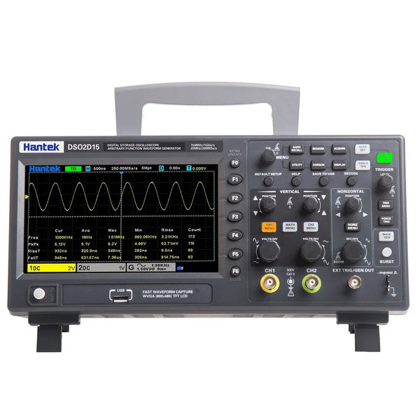 Hantek Digital Oscilloscope DSO2C10 DSO2D15 DSO2D10 DSO2C15 2 Channels 100Mhz/150Mhz Bandwidth USB Oscilo product image