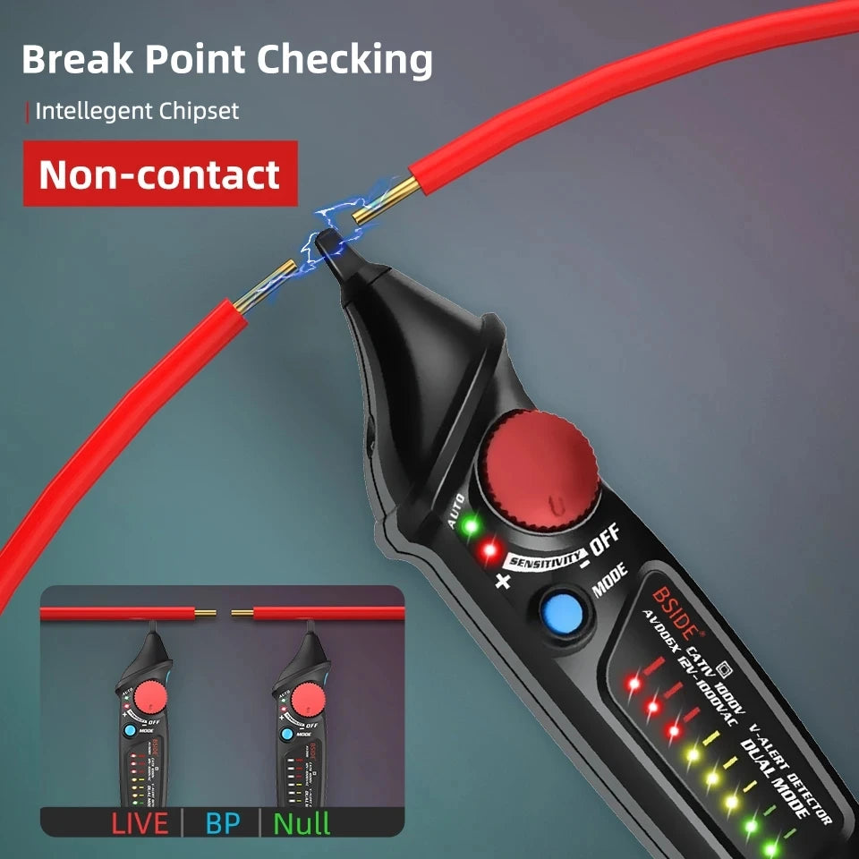 BSIDE AVD06 Non-Contact Voltage detector indicator Profession Smart Test Pencil Live/phase detail image 3