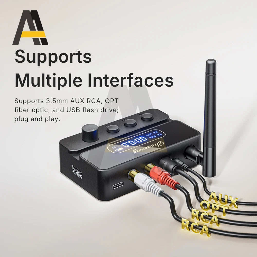 Bluetooth 5.3 Audio Transmitter Receiver S3 2-in-1 HiFi Wireless Adapter With Lossless detail image 3
