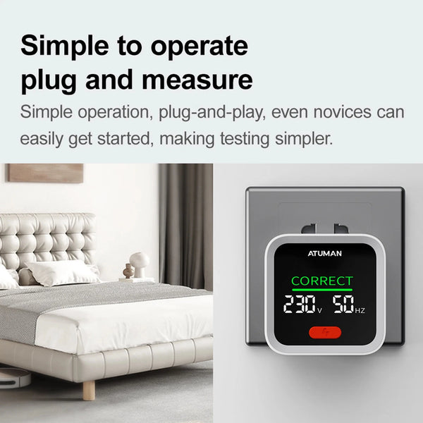 DUKA ATuMan ST2 Socket Tester Smart Socket Detector with LCD Backlit Display Plug Tester detail image 4