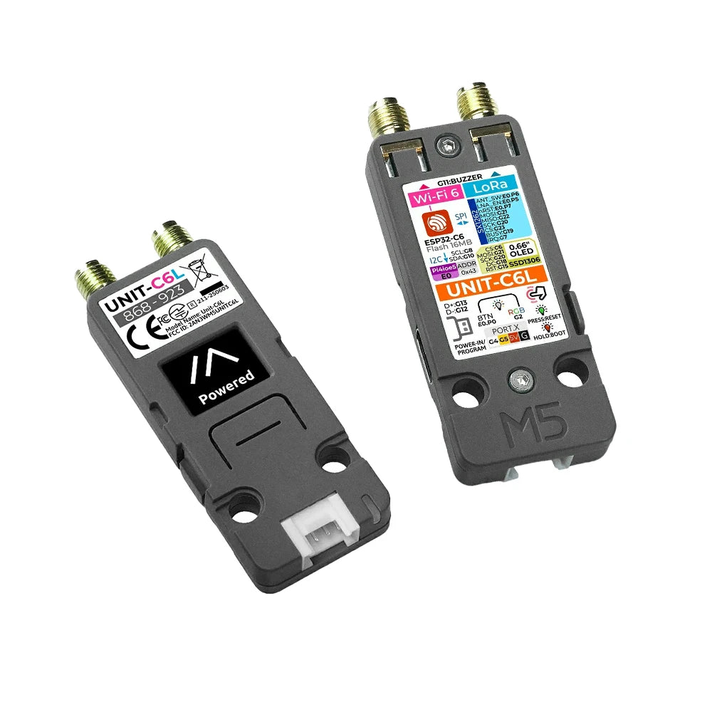 M5Stack Unit C6L LoRa Communication Unit ESP32-C6 Wi-Fi 6 & SX1262 868-923MHz Supports detail image 6