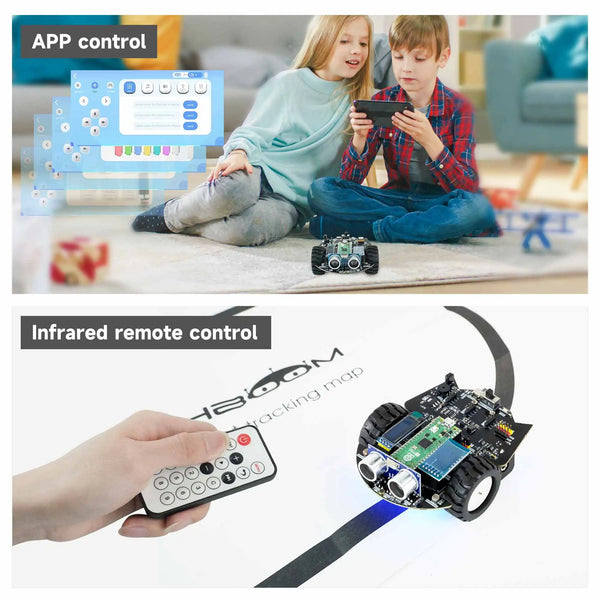 Raspberry Pi Pico 2 Robot Car Kit Programmable Car Use MicroPython Programming For DIY detail image 2