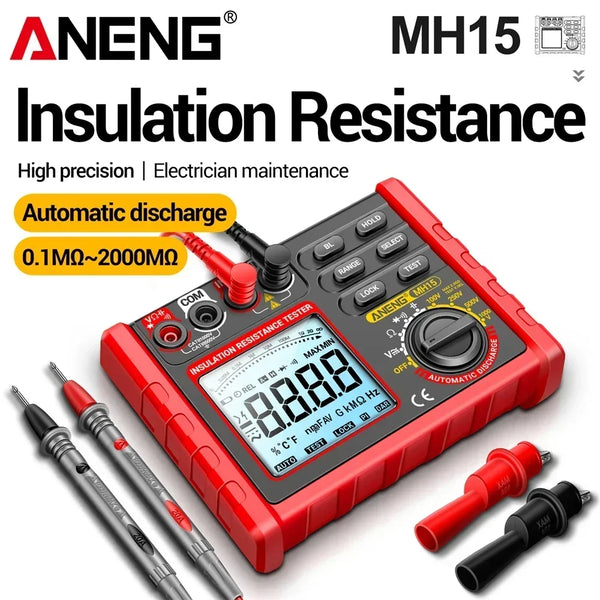 ANENG MH15 Digital Megohmmeter Insulation Resistance Tester Earth Megometro 6000 Count Multifunctional Oh product image
