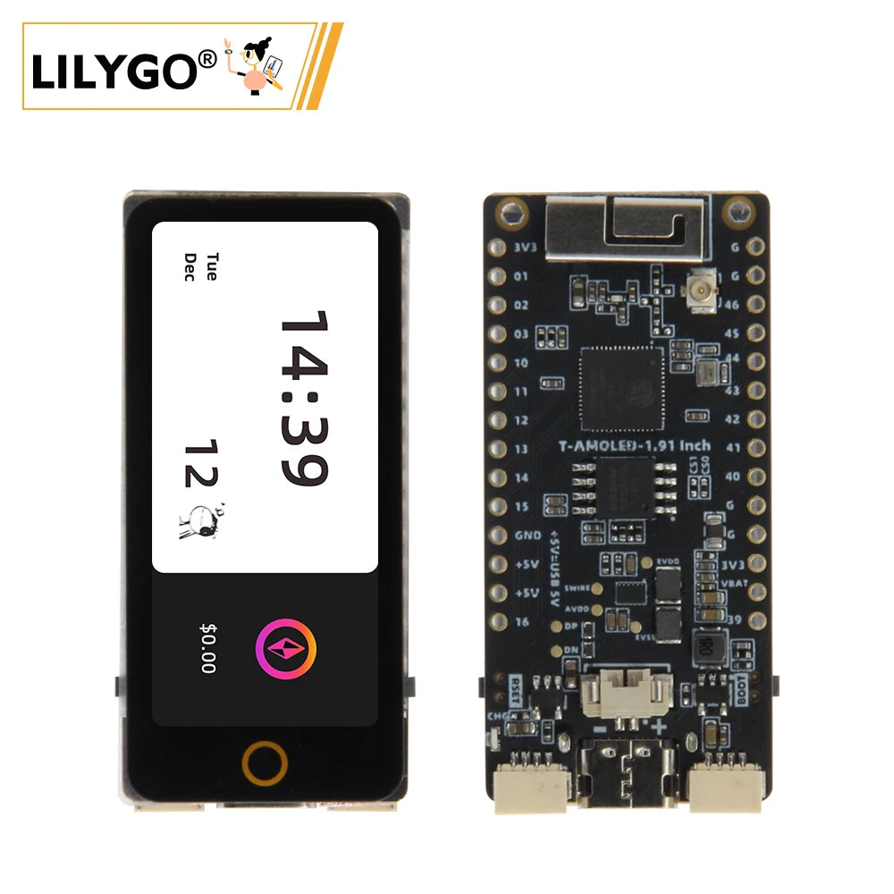 LILYGO T-Display S3 AMOLED 1.91-Inch ESP32-S3 Development Board product image