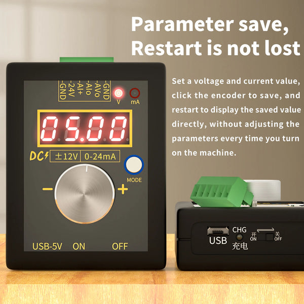 FNIRSI SG-002 Digital Signal Generator 4-20mA 0-10V Voltage Current Transmitter Professional Electronic Measuring Instruments