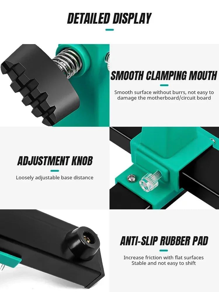 Adjustable MotherBoard PCB Holder 360 ° Rotation Printed Circuit Board Jig Soldering lron Assembly Stand Clamp Repair Tools