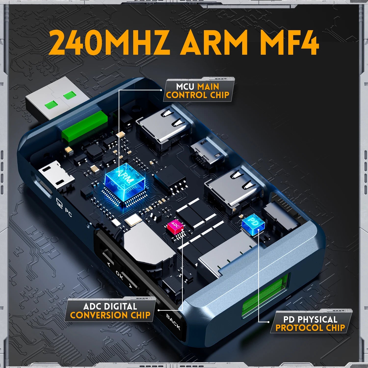 FNIRSI-FNB48P USB Battery Tester Voltmeter Ammeter TYPE-C Fast Charge Detection Trigger detail image 3