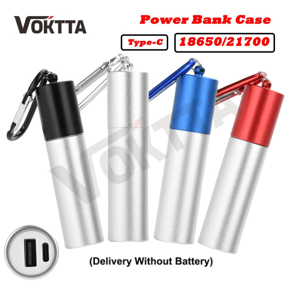 1pcs Mini 18650/21700 Mobile Power Kits DIY Portable Charging Treasure Box No Soldering Tpye C Connector product image