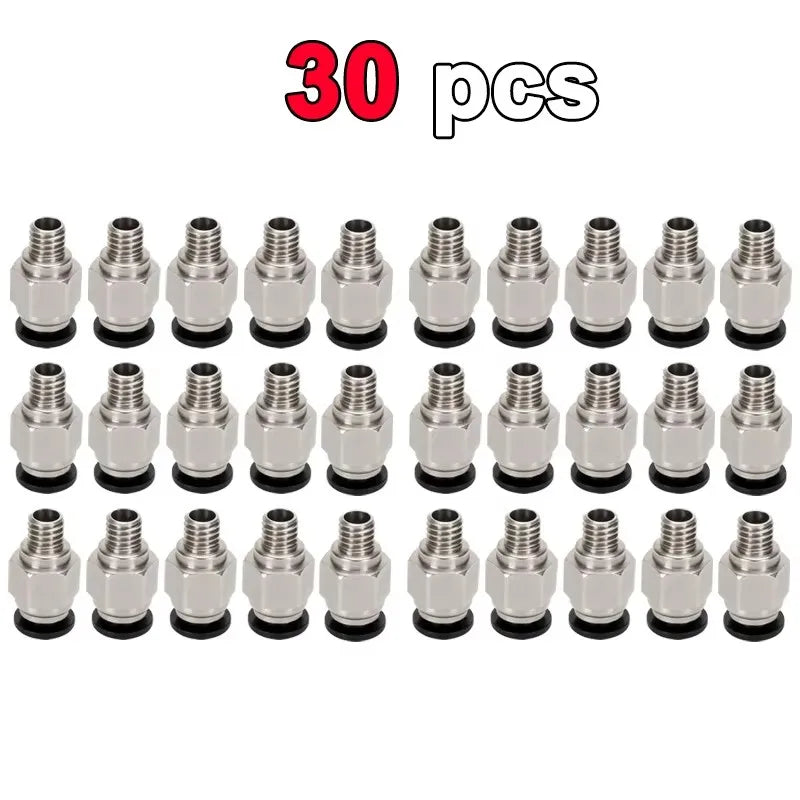 Pneumatic Fitting For Bambu Lab X1C X1 P1P P1S 3D Printer PTFE Tube 1.75mm Filament Extruder Bambulab AMS Pneumatic Connector