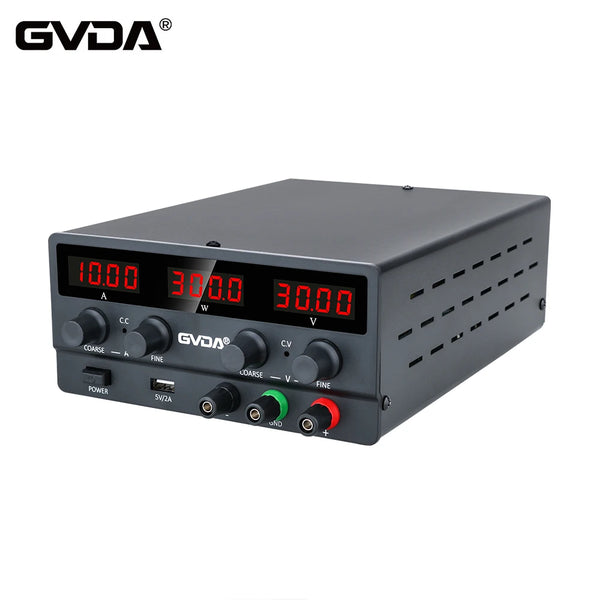 GVDA Adjustable DC Power Supply 30V 10A Lab Power Supply 300W Voltage Regulator Stabilizer 60V 5A Switchi product image