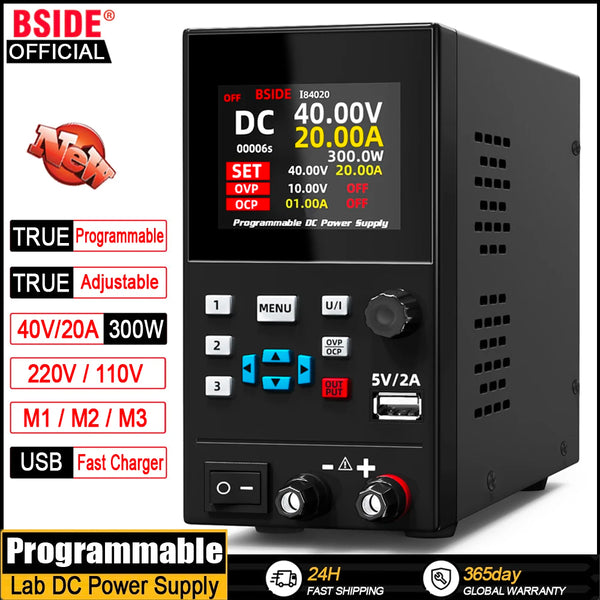 BSIDE I8 DC Laboratory Regulated Power Supply Programmable 30V 10A Adjustable Bench Switch detail image 2