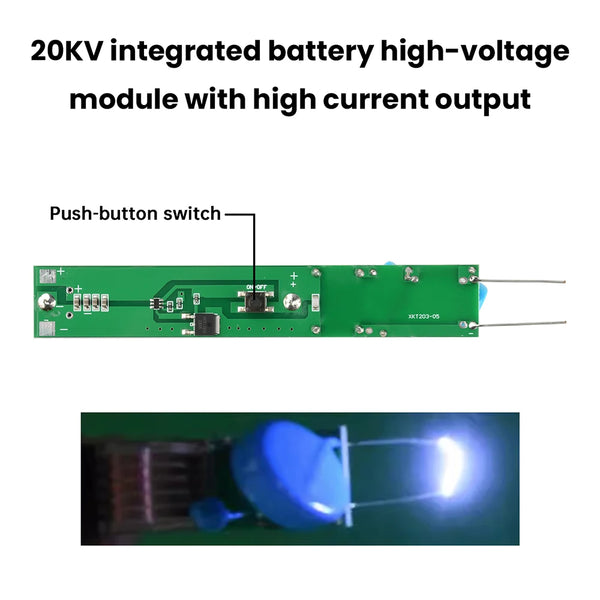 3.7V Ignition Coil Booster 20KV High Voltage Step Up Transformer arc Pulse Hipot Generator detail image 5