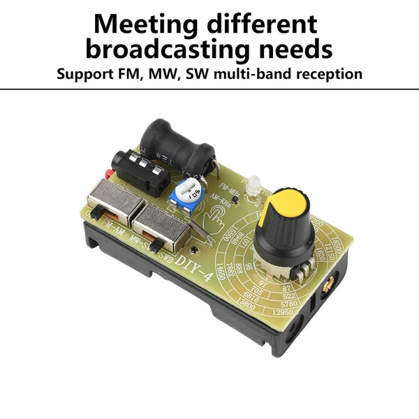 4-Band Digital FM MW SW Radio AM FM Medium Wave Shortwave Receiver broadcasts Headphone detail image 2