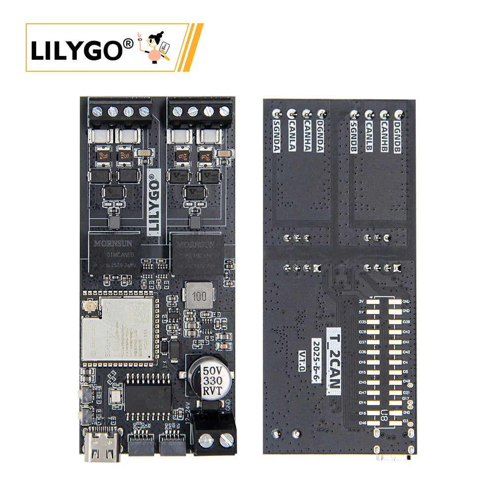 LILYGO T-2CAN ESP32-S3 Development Board Stand-Alone CAN Controller with SPl Interface 16MB FLASH/ 8M P product image