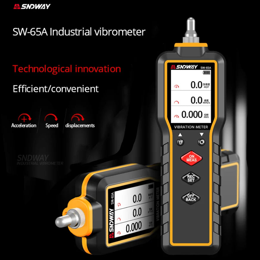 SNDWAY Vibration Analyzer Digital Vibration Meter Device Probe Analizador De Vibraciones detail image 2