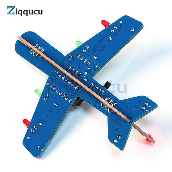 DIY Electronic Kit LED Flow Light Aircraft Model Kit DIY Electronic Welding Practice Kit Electronic Scien product image