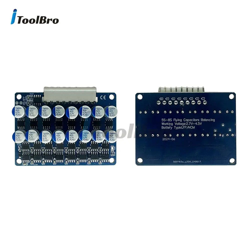 4S 6S 8S 3A BMS Lifepo4 Lithium Battery Active Balancer Equalizer 3.2V-4.4V Battery Cell detail image 5