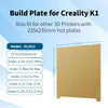 235x235 Textured PEI Creality K1 Build Plate K1C Bed H1H PEO Smooth Magnetic Sheet For 3D Printer Ender 5 S1 Ender 3 V3 Se Plate