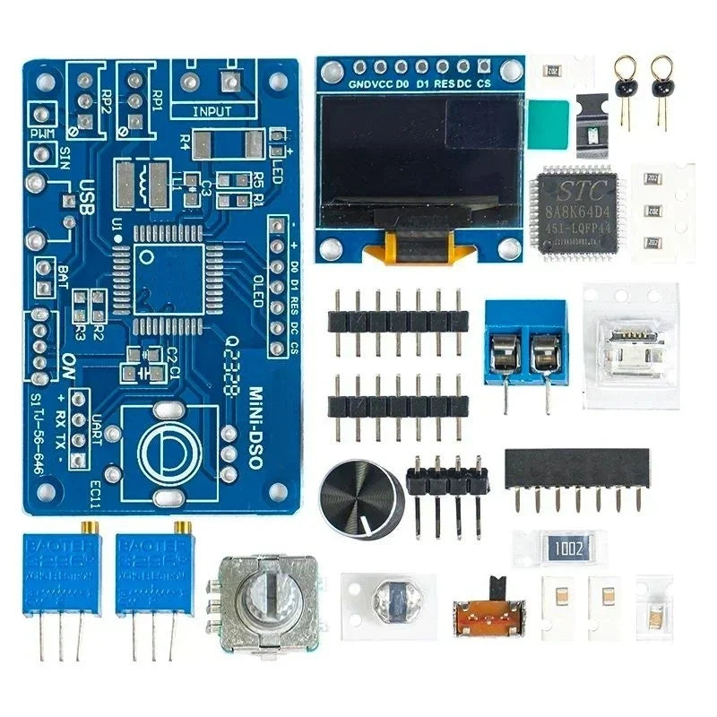 DIY Mini Digital Oscilloscope Kit STC8K8A Microcontroller Electronic Soldering Practice detail image 4