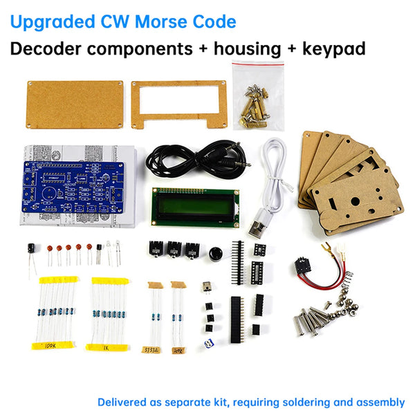 DC 5V CW Morse Code Decoder Loose Kit Audio Cipher Reader Circuit Board Welding Exercise DIY detail image 9