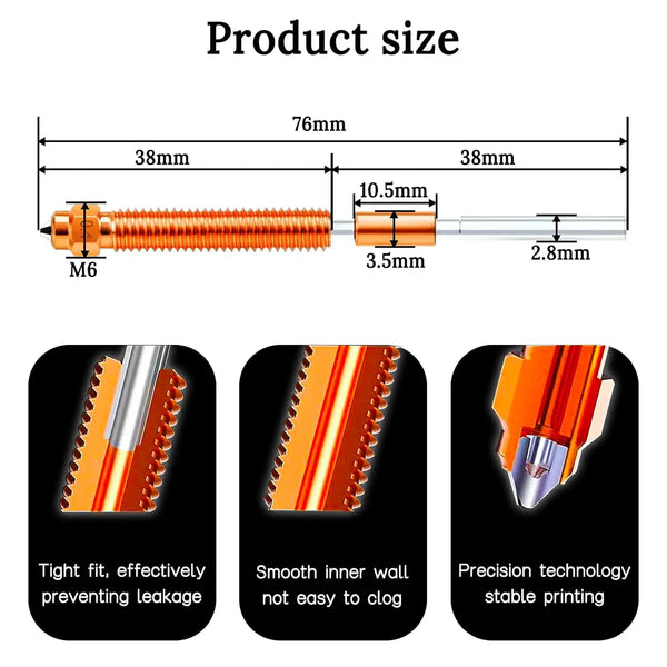 Creality K2 Plus Hi Combo Nozzle Quick-Swap Nozzle Kit Hardened steel All-metal Design For Creality K2/K2Pro/K2 Plus/Hi Combo